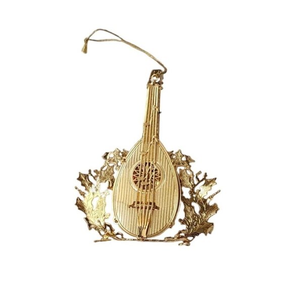 Danbury Mint 1998 Gold 23K Plated 3D Christmas 7 Ornaments - Picture 15 of 15